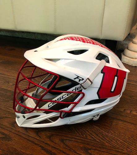 Utah Team issued White Used Adult Player's Cascade R Helmet