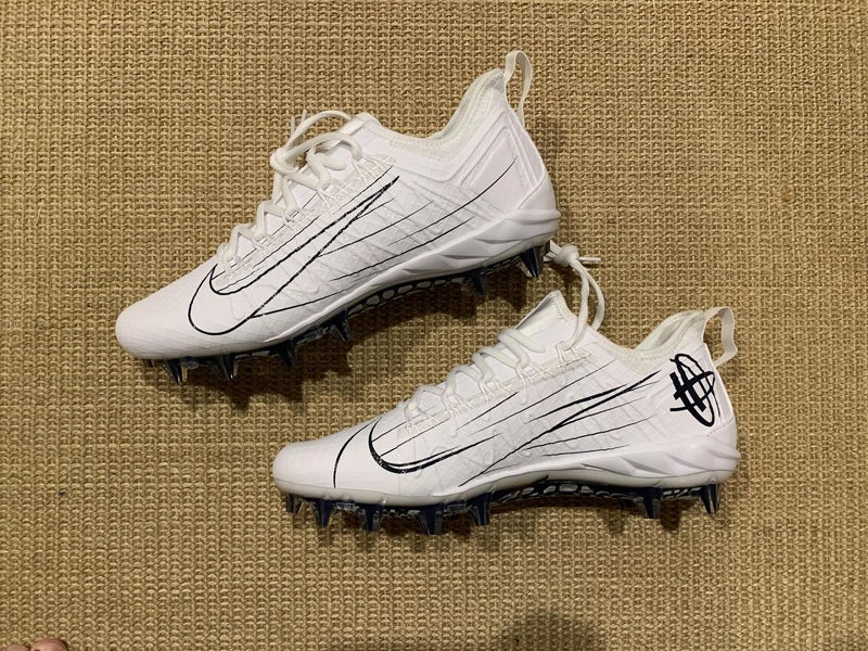 Nike Alpha Huarache 7 Pro Lacrosse Cleat (Men's 11.5, White)