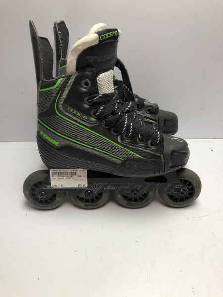 Used Tour Skate Code 9 Junior 03 Street Hockey Roller Hockey Skates