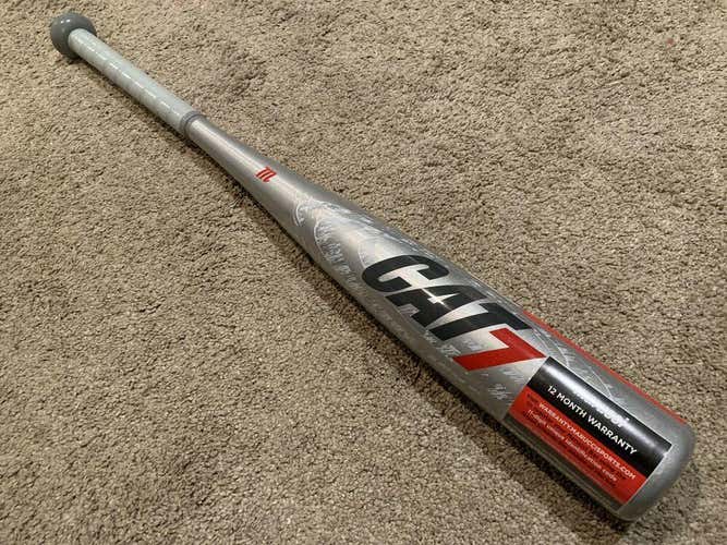 Marucci CAT 7 Silver USSSA Baseball Bat ~ 27/17 JBB ~ New w/ Warranty OBO