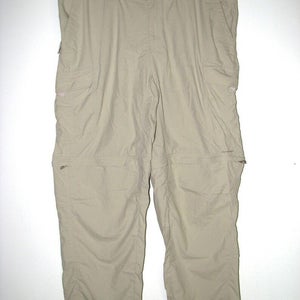 Columbia Titanium Omin-Dry Men's Tan Convertible Cargo Pants Shorts - Size XL