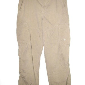 The North Face Men's Tan Lightweight Nylon Hiking Walking Cargo Pants - Size 32