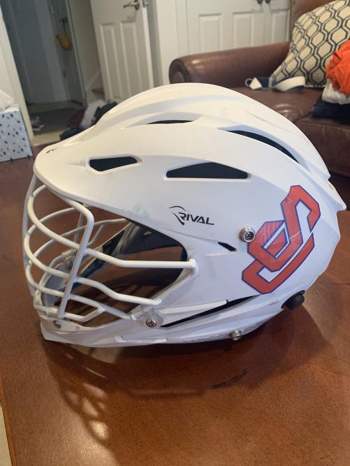 Syracuse Lacrosse White Rival Throwback Helmet