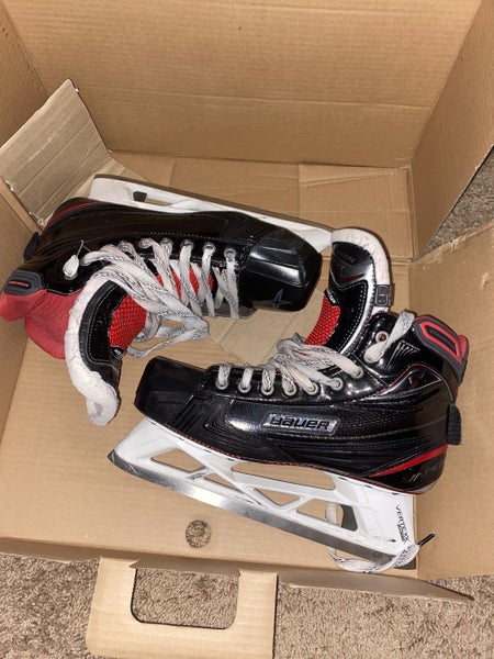 Used Bauer Regular Width Size 9.5 Vapor 1X Goalie Skates