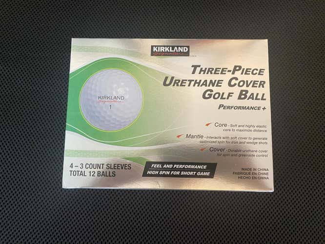 White New Kirkland 3 Piece Balls 12 Pack (1 Dozen) Brand New in Box