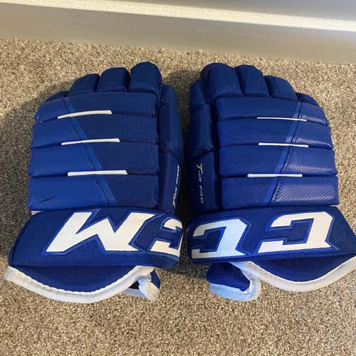 Blue Senior CCM Tacks 4 Roll Pro 13"  Gloves