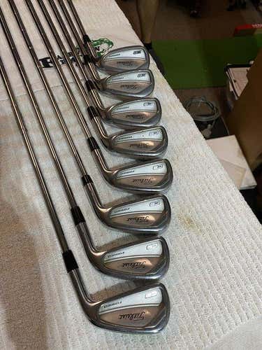 Used Men's Titleist Right Handed 775 CB Forged Iron Set Stiff Flex Steel Shaft