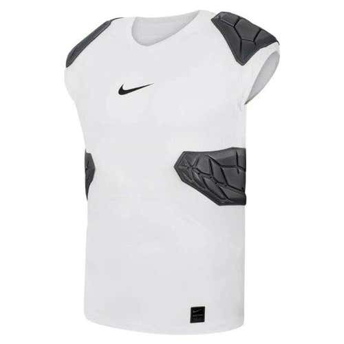 mens football L/large nike pro hyperstrong 4 pad compression shirt/top aq2733-100