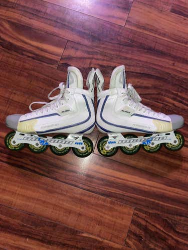 Mission Soldier Black Inline Roller Hockey Skates Senior Size 11D