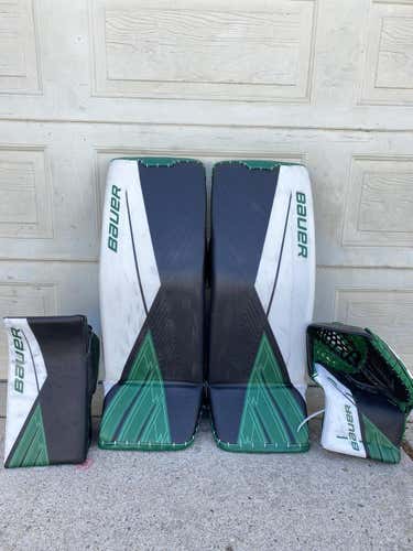 Green Senior 34" Regular  Ultrasonic Goalie Full Set
