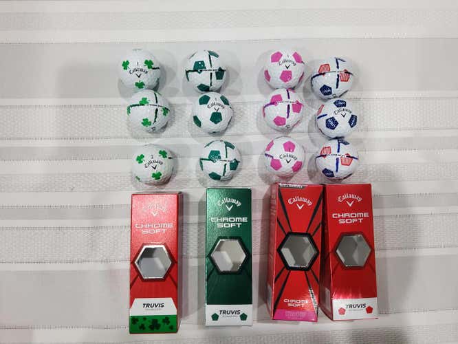 12 Mixed Used Callaway Truvis Balls