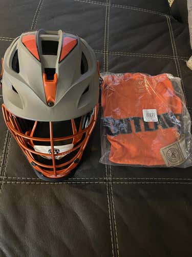 Game Worn Denver Outlaws Helmet