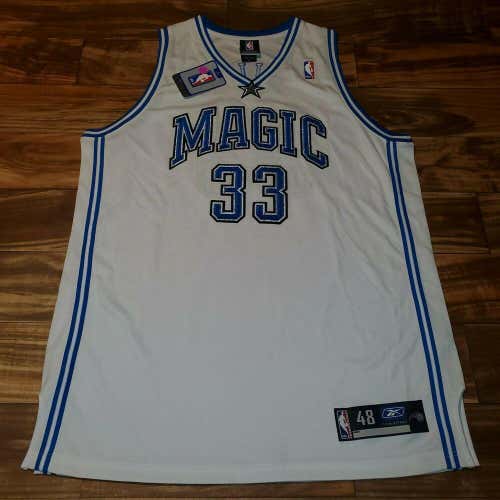 NEW RARE Grant Hill Orlando Magic Stitched NBA Reebok Authentic Jersey Size 48