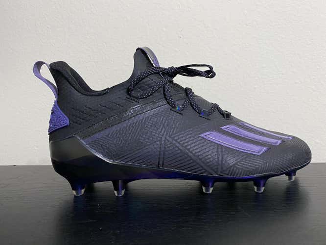 Adidas New Reign Young King Football / Lacrosse Cleats Mens Size 9 EF8600 Black / Purple