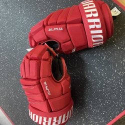 Red New Warrior 14" Alpha QX3 Gloves