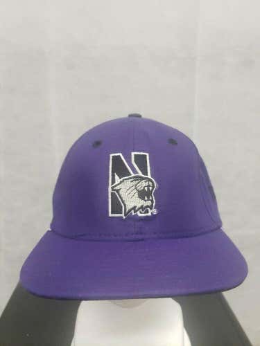 Rare Vintage Northwestern Wildcats New Era Tyro.001 Fitted Hat 6 7/8 NCAA