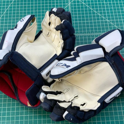 Blue Used Senior CCM U+ 12 Gloves 14"