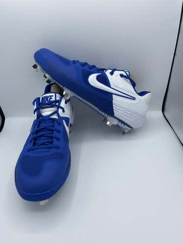 Nike Zoom Air Alpha Baseball Cleats Metal Mens Size 12 US Blue White CI2226-400