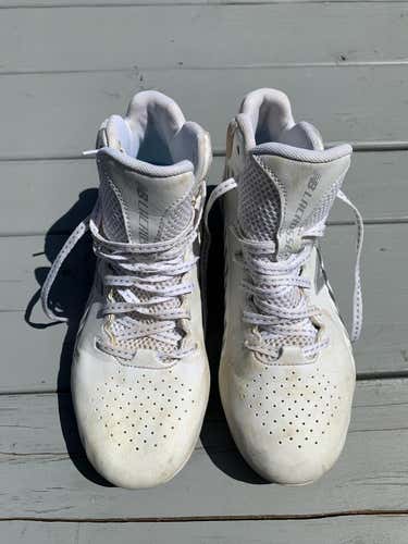 White Youth Molded Cleats New Balance