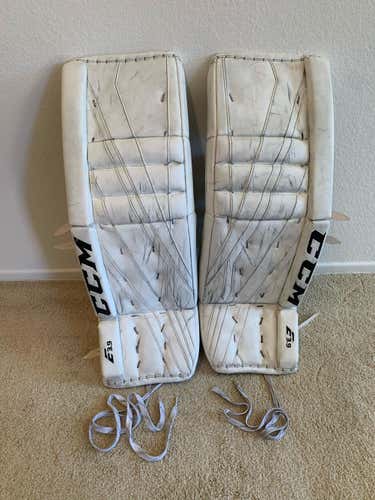 Used 33+2" CCM Extreme Flex E3.9 Goalie Leg Pads