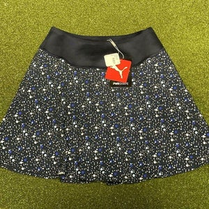 PUMA 2021 Women's PWRSHAPE Dot Golf Skirt 531236 Navy Ladies Small S NWT #43235