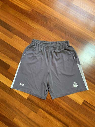 IMG Academy Lacrosse Team Issued Gray Under Armour Shorts Large