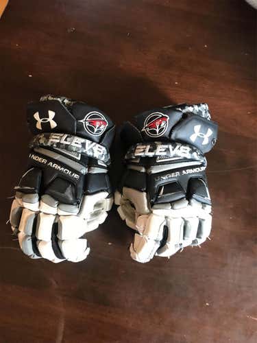 Black Used Player's Under Armour Engage 13" Lacrosse Gloves