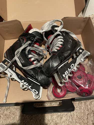 Junior Bauer Regular Width Size 2 Vapor X500R Inline Skates
