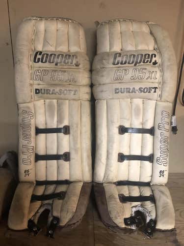 White Used Senior 34" Other Goalie Leg Pads