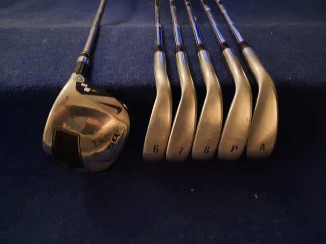 Used Men's Nike Right Handed Vrs Iron Set Stiff Flex Steel Shaft