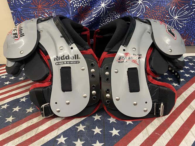Used Medium Riddell Power SPX RB/DB Football Shoulder Pads-163817