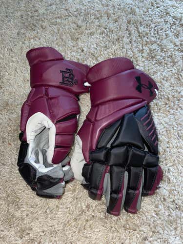 Black New Player's Under Armour 13" Engage 2 Lacrosse Gloves