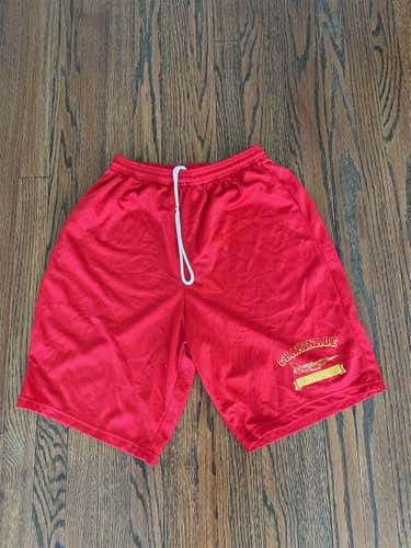 Chaminade Gym-Class Red Mesh Large Shorts (No Pockets)