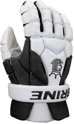 White New Brine King Lacrosse Gloves 13"