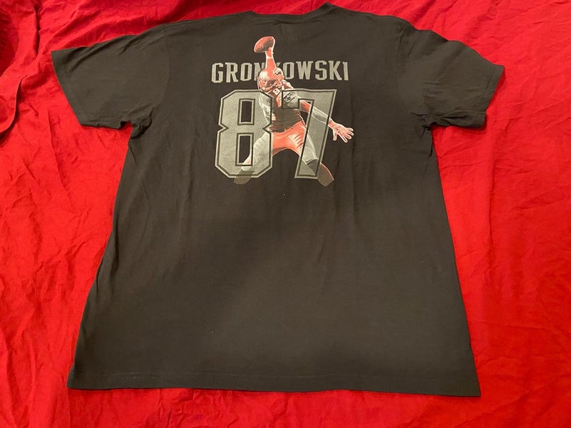 87 Rob Gronkowski New England Patriots 2-Sided Black Adult XL 