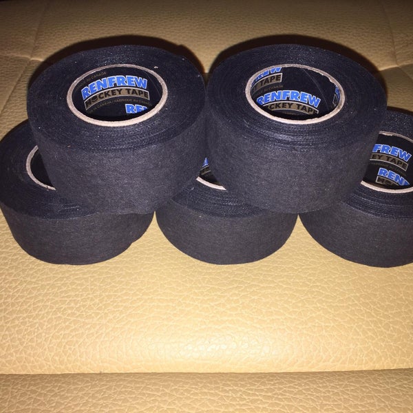 5 ROLLS OF BLACK CLOTH HOCKEY STICK TAPE  Pro Quality