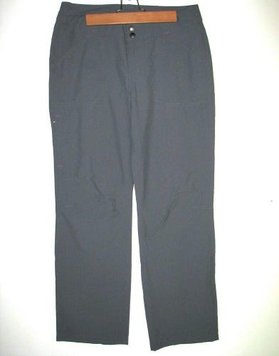 Patagonia Women's Borderless Straight Flat Front Gray Nylon Pants - Size 10