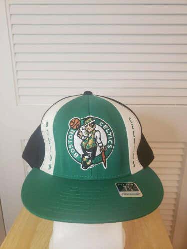 NWS Boston Celtics AJD Reebok Pinwheel Fitted Hat 7 7/8