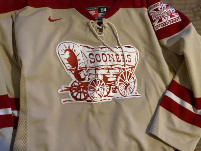 Oklahoma Sooners Hockey Jersey 10th Anniversary edition