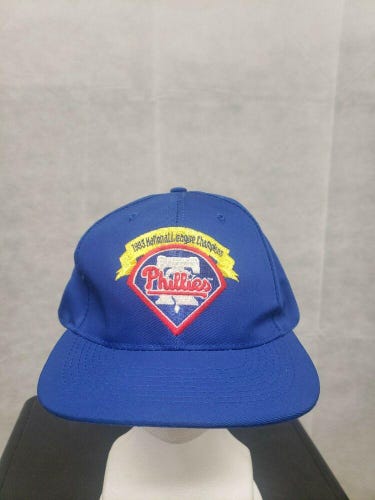 Vintage 1993 National League Champions Philadelphia Phillies Snapback Hat Blue