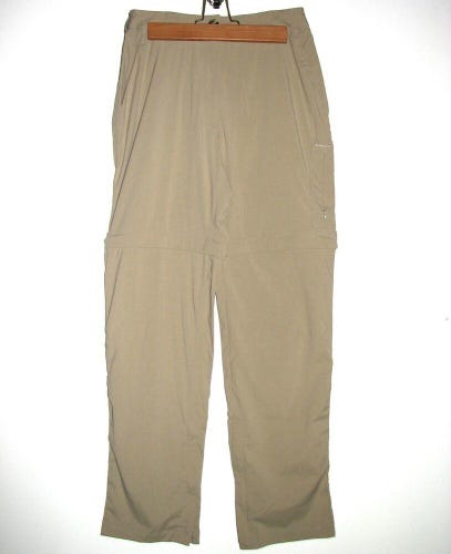 ExOfficio Women's Tan Khaki Nylon Stretch Zip-off Convertible Pants Shorts -Sz.4