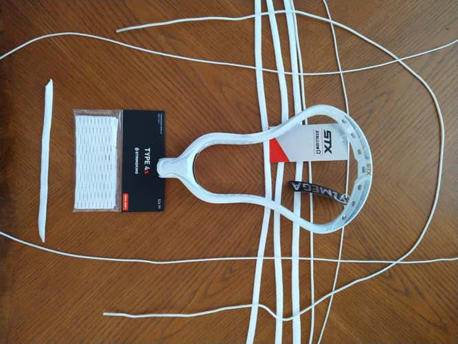 Bundle Deal: New 'White' STX Stallion Omega Head (w/stringking 4s white mesh + all white string kit)
