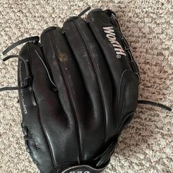 Black Adult Outfield 12.5" Shutout Softball Glove