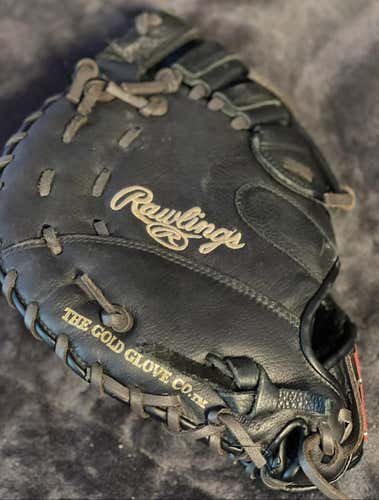 Black Kid Pitch (9YO-13YO) First Base Highlight Series 11.5" Baseball Glove
