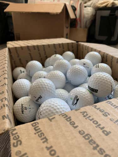 100 Used Assorted Titleist, Nike, Wilson Duo, Bridgestone Golf Balls