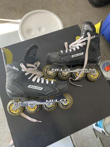 Bauer RS Hockey Inline Roller Blades Regular Width Size 5 RS Inline Skates