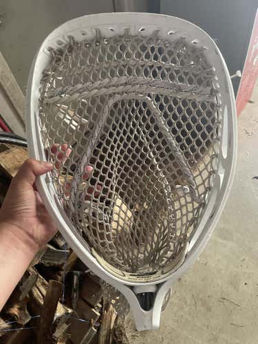 White Used Goalie Strung Eraser Head
