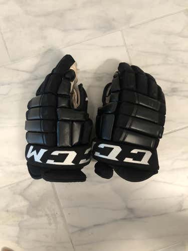 Black Used CCM 14" Pro Stock Gloves