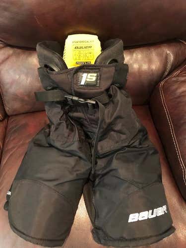 Used Bauer Supreme 1S Hockey Pants - Junior Large Black