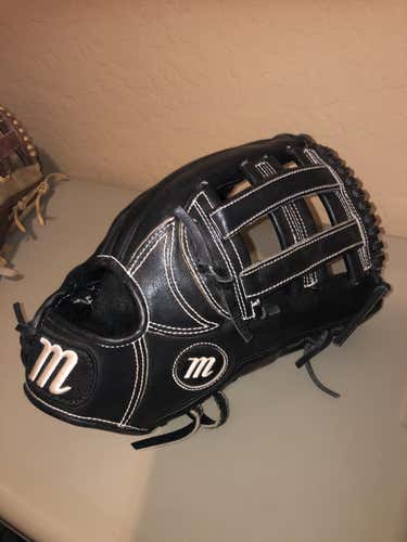 Black Adult Outfield 12.75" Baseball Glove